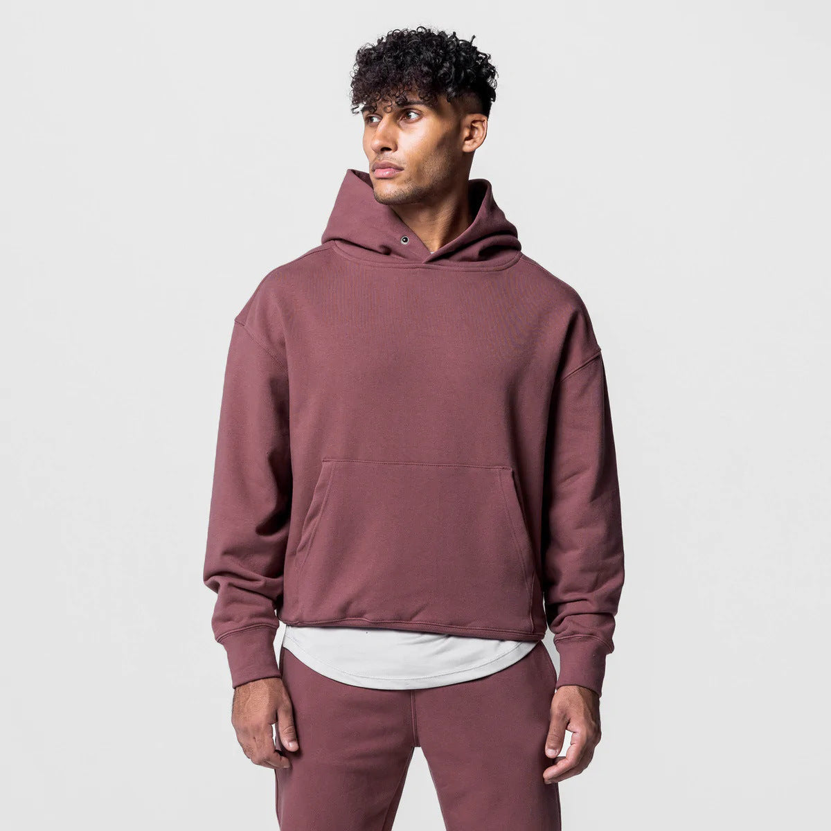 Men's Thick Cotton Hoodies Training Sets Casual Sports Kits Pullover Hooded Top With Pants Sweatshirts Gym Running Tracksuits - Sophinity