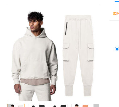 Men's Thick Cotton Hoodies Training Sets Casual Sports Kits Pullover Hooded Top With Pants Sweatshirts Gym Running Tracksuits - Sophinity