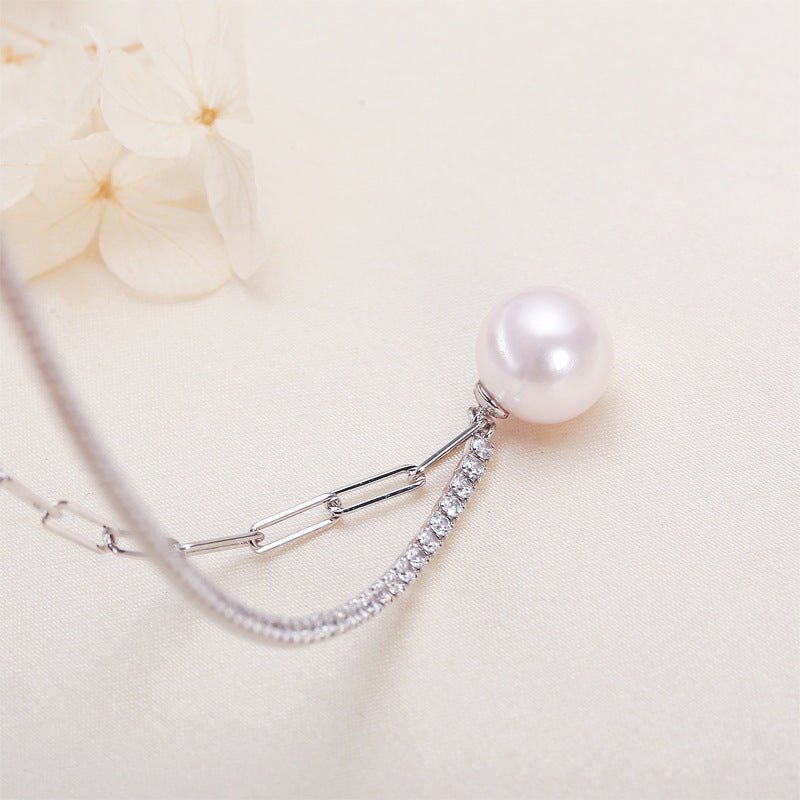 Simple Elegant Freshwater Pearl Necklace For Women - Sophinity