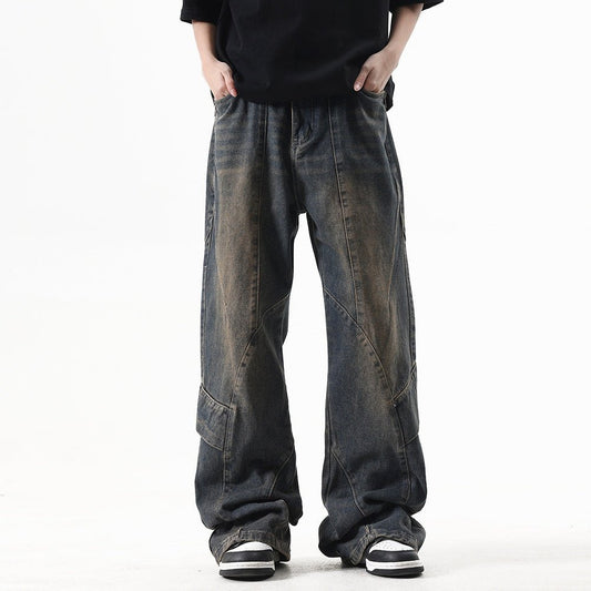 Washed Old Cargo Jeans Men And Women - Sophinity