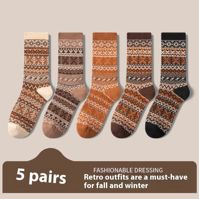 Retro Ethnic Style Socks For Women Deodorant - Sophinity