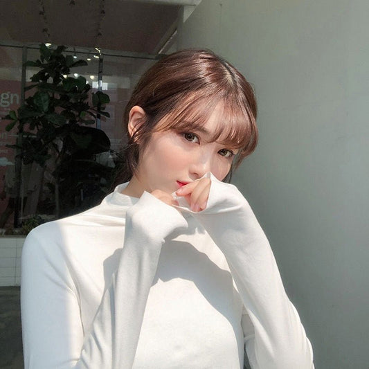 Fleece High Neck Bottoming Shirt With Top - Sophinity