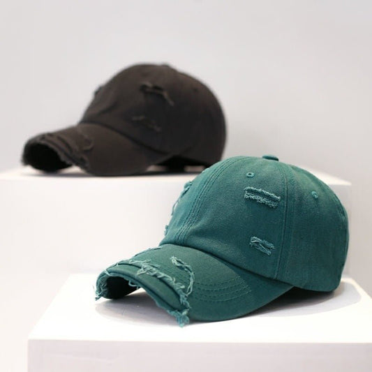 Men's Old Hip Hop Ripped Baseball Hat - Sophinity