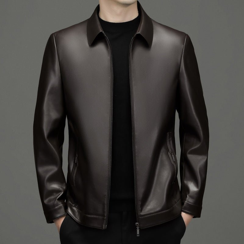 Short PU Leather Business Lapel Autumn Clothing - Sophinity