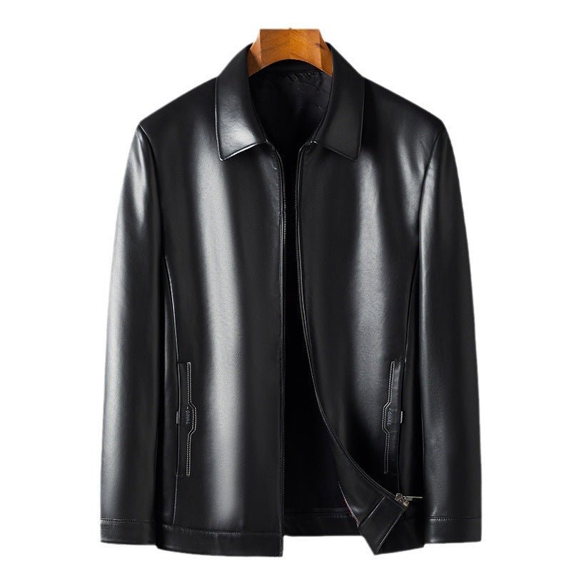Short PU Leather Business Lapel Autumn Clothing - Sophinity