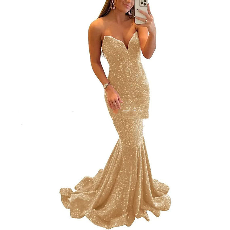 Sequin Evening Dresses For Women Formal Sexy Long Prom Party Gowns - Sophinity