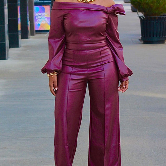 Personality Fashion Leather Suit Women - Sophinity