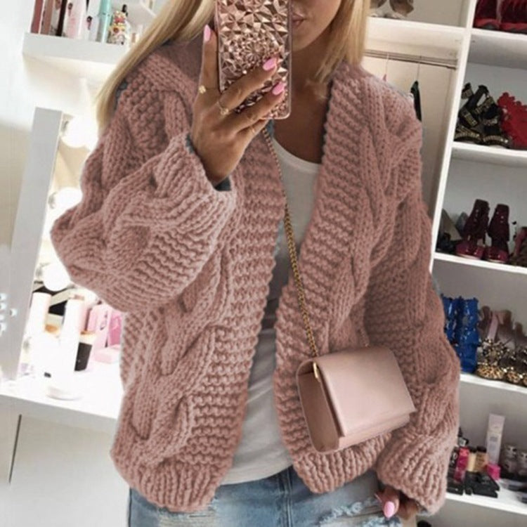 Twist hat cardigan sweater - Sophinity