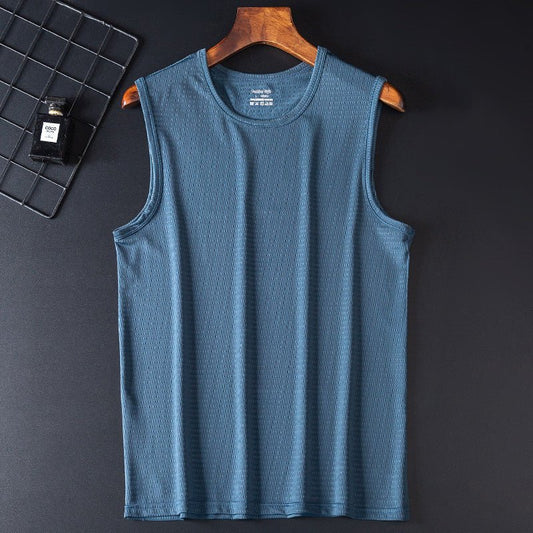 Loose Large Size Wide Shoulder Sports Quick - drying Breathable Sleeveless T-shirt - Sophinity