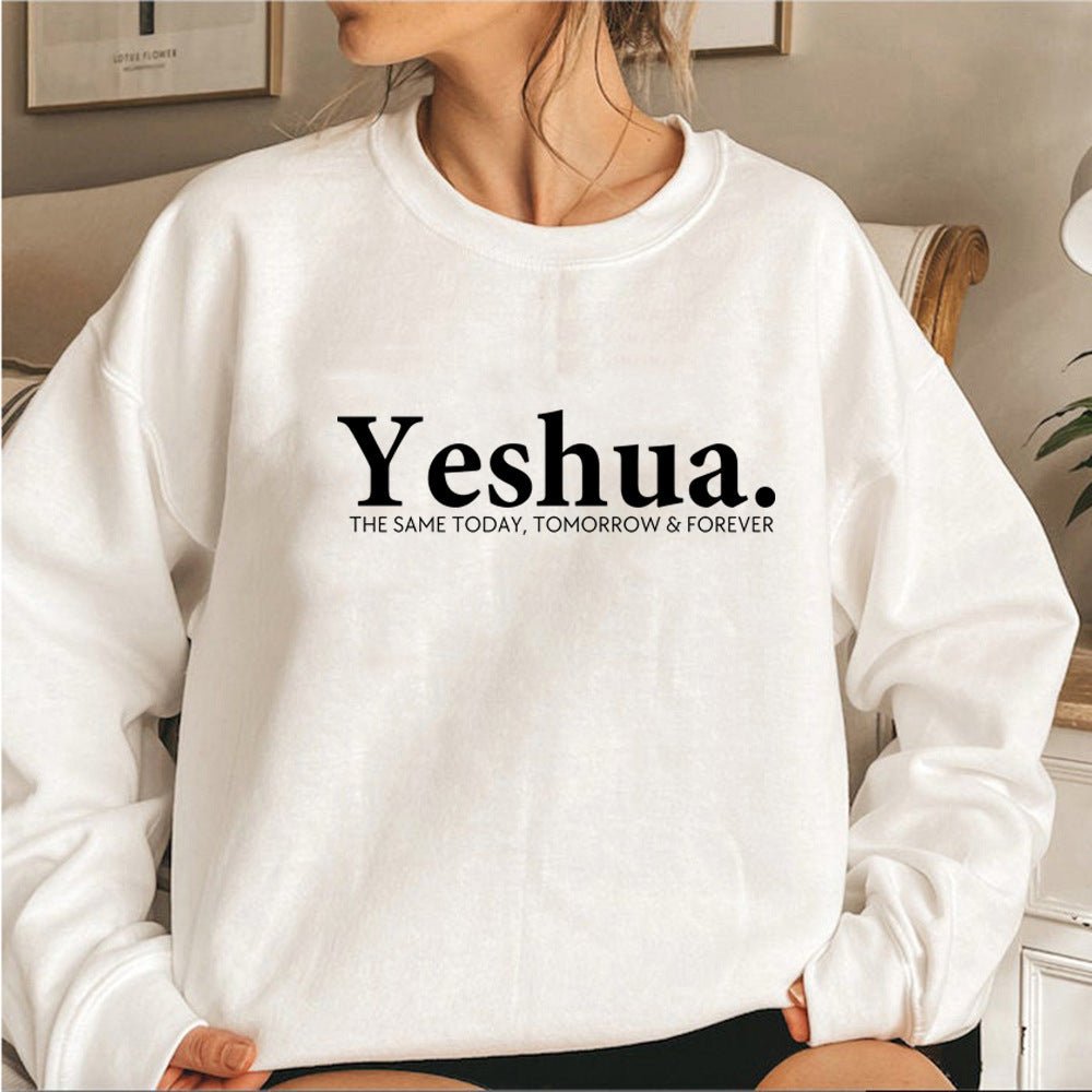 Vintage Yeshua Christian Sweatshirt Christian Apparel Faith - Sophinity