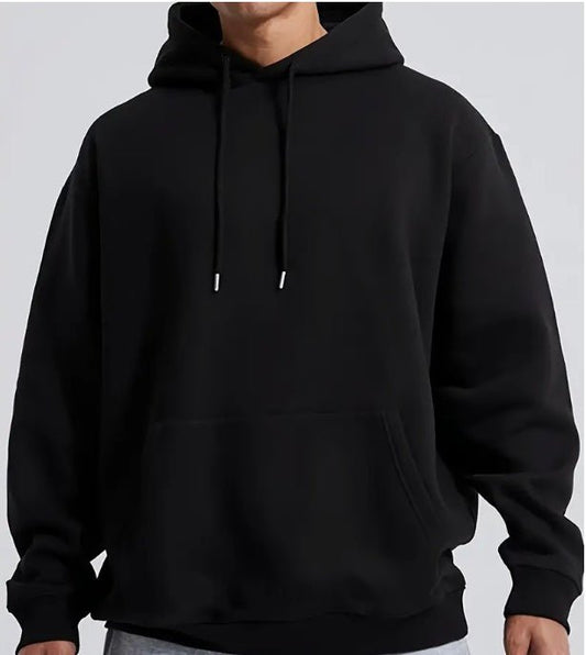Men's Solid Color Hooded Jumper - Sophinity