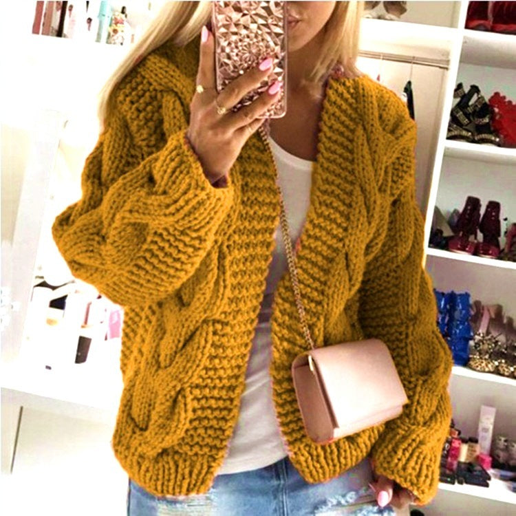 Twist hat cardigan sweater - Sophinity
