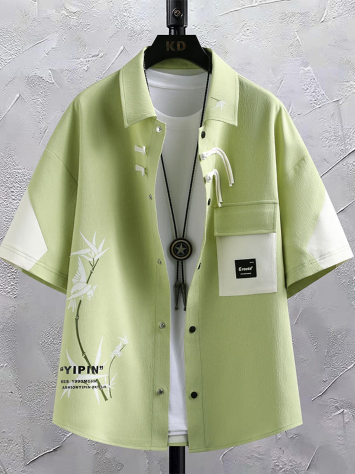 New Chinese Style National Style Suit Men's Summer Short Sleeve Shirt Shorts Wear A Set Of Casual Sports Clothes - Sophinity