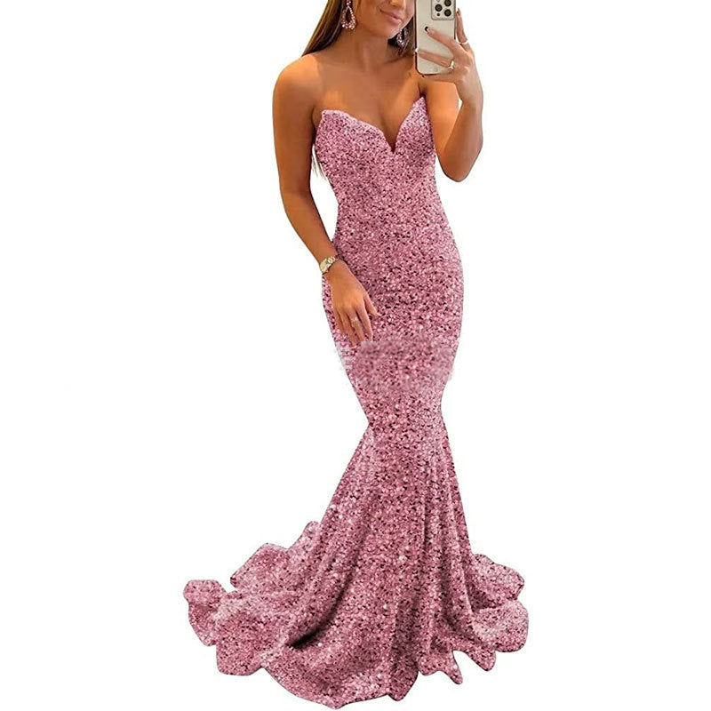 Sequin Evening Dresses For Women Formal Sexy Long Prom Party Gowns - Sophinity