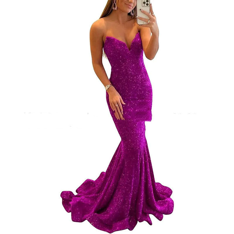 Sequin Evening Dresses For Women Formal Sexy Long Prom Party Gowns - Sophinity
