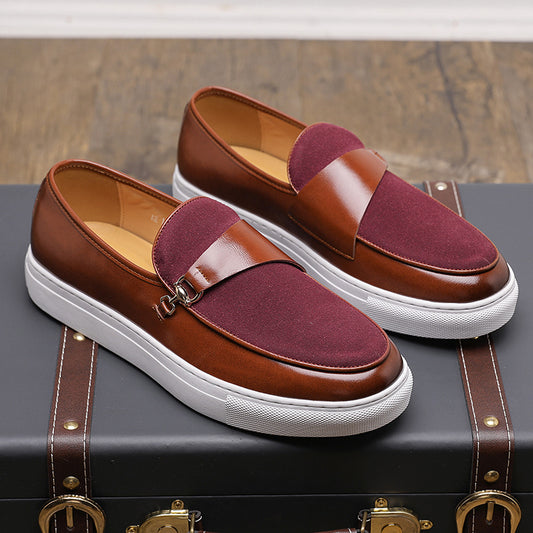 Leather Shoes Business Slip-on Casual Shoes Men - Sophinity