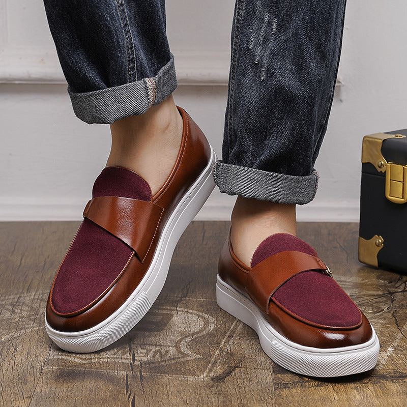 Leather Shoes Business Slip-on Casual Shoes Men - Sophinity