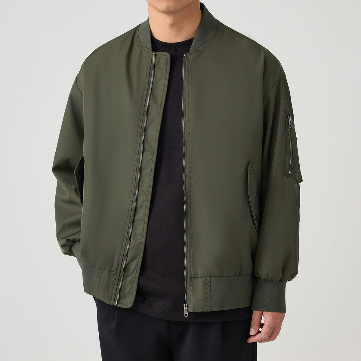 Loose Baseball Collar Pilot Coat Men - Sophinity