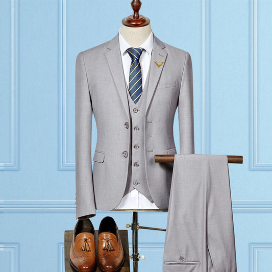 Slim Fit Wedding Suits For Men Custom Made Mens 3 Piece Suit - Sophinity