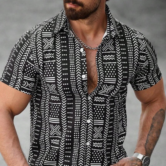 Men's Shirt 3D Printing Stitching Cartoon - Sophinity