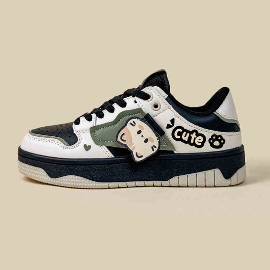 Cute Casual Sneakers Women's Color Matching Flat Low-tops - Sophinity