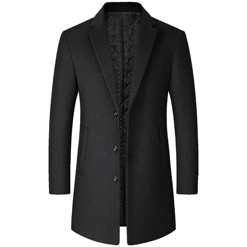 Autumn And Winter Woolen Trench Coat Men - Sophinity
