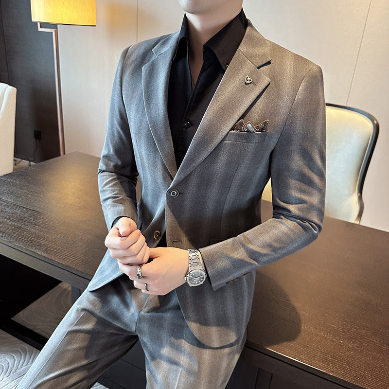 Leisure Suits For Men Business Formal Wear Two-piece Set - Sophinity