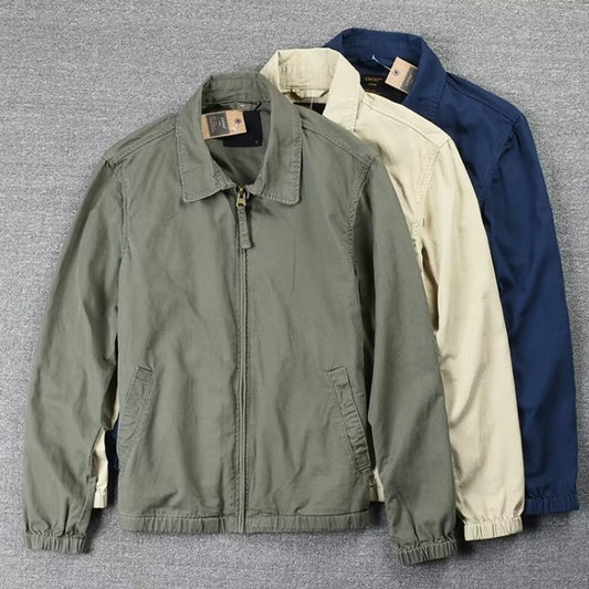 Simple Jacket Men's Leisure Washed-out Distressed - Sophinity
