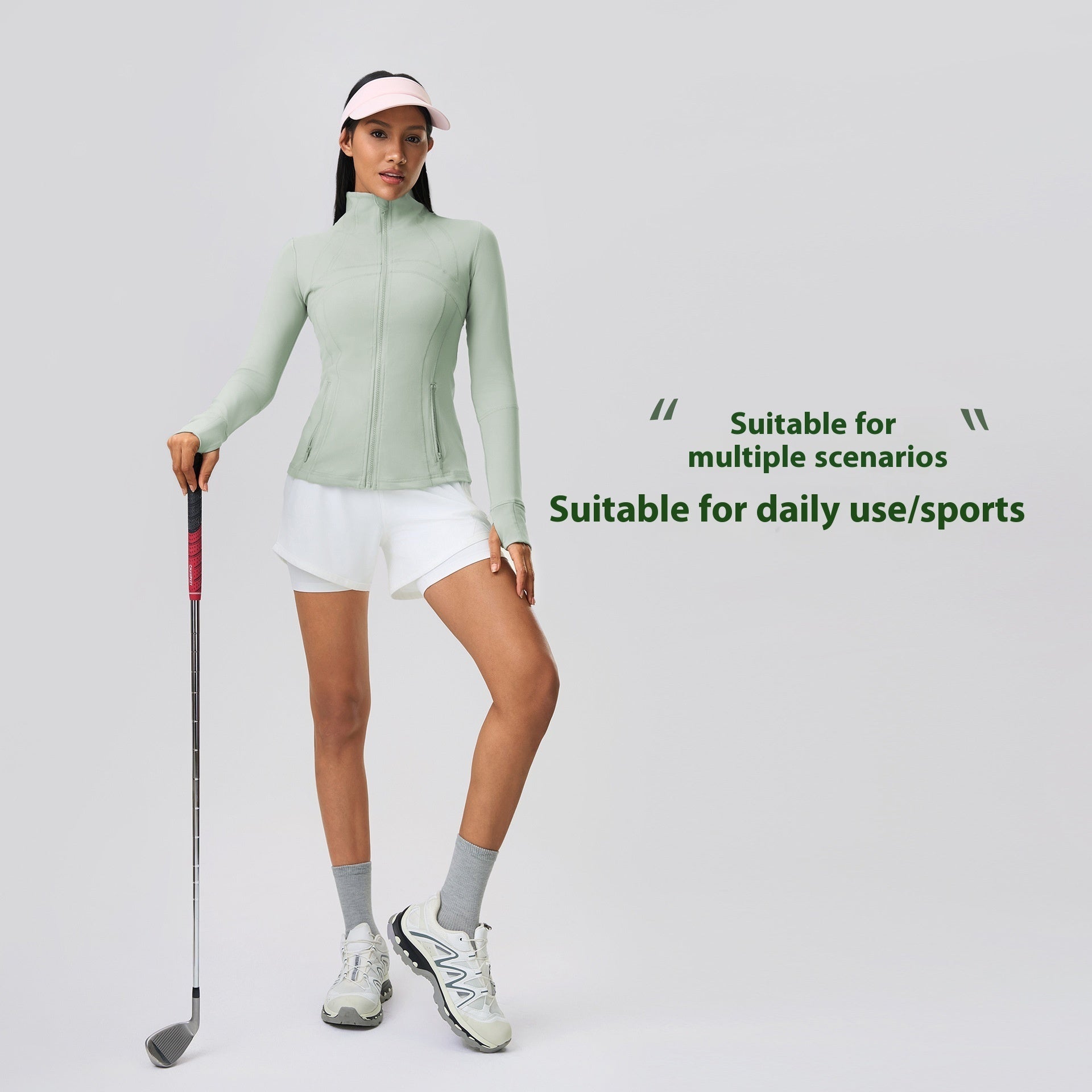 Yoga Sports Jacket Women Elastic Zipper Running Fitness Yoga Jackets - Sophinity