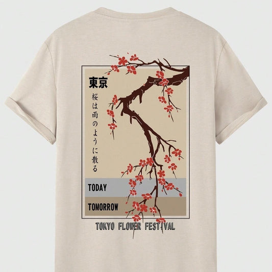 Today Tomorrow Tokyo Flower Festival T Shirt Men Fashion - Sophinity