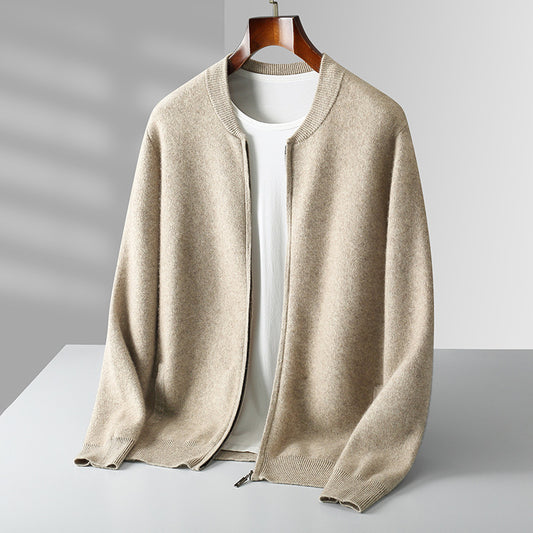 Round Neck Top Men's Cardigan Coat - Sophinity
