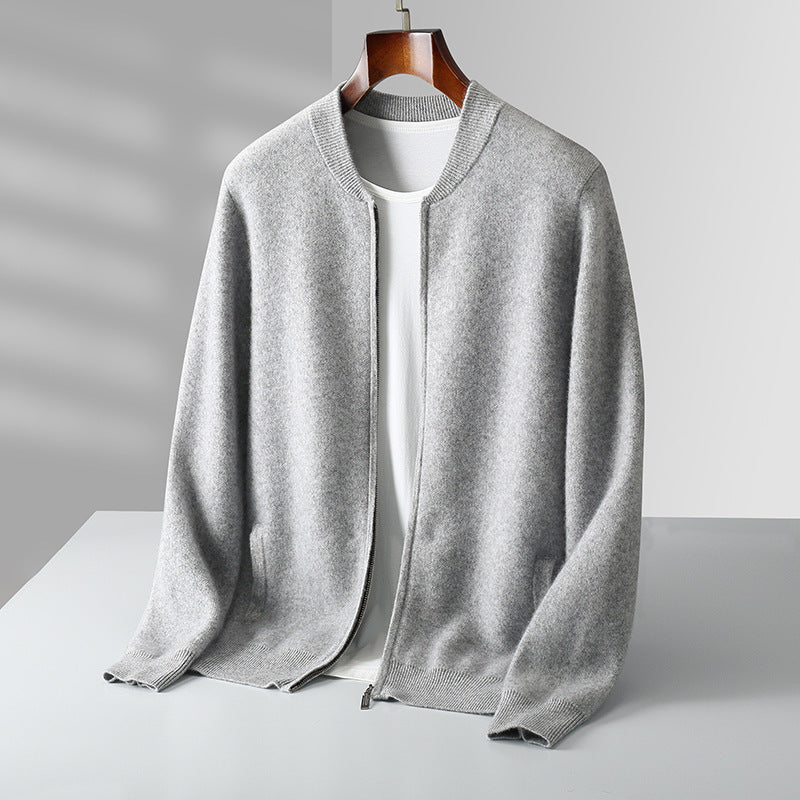 Round Neck Top Men's Cardigan Coat - Sophinity