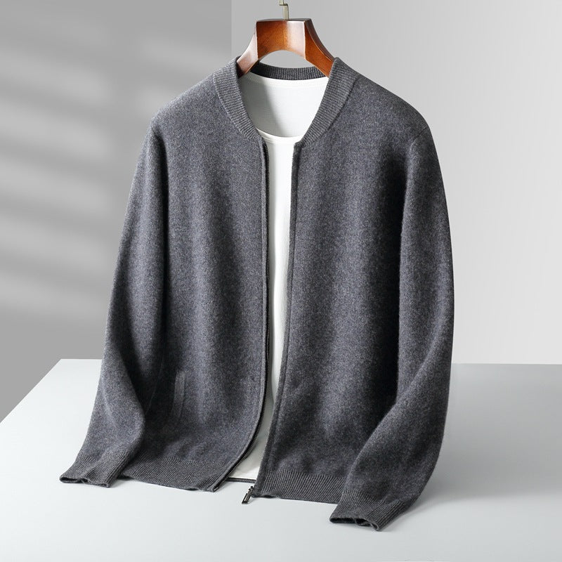 Round Neck Top Men's Cardigan Coat - Sophinity
