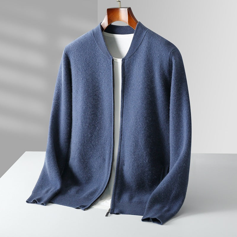 Round Neck Top Men's Cardigan Coat - Sophinity