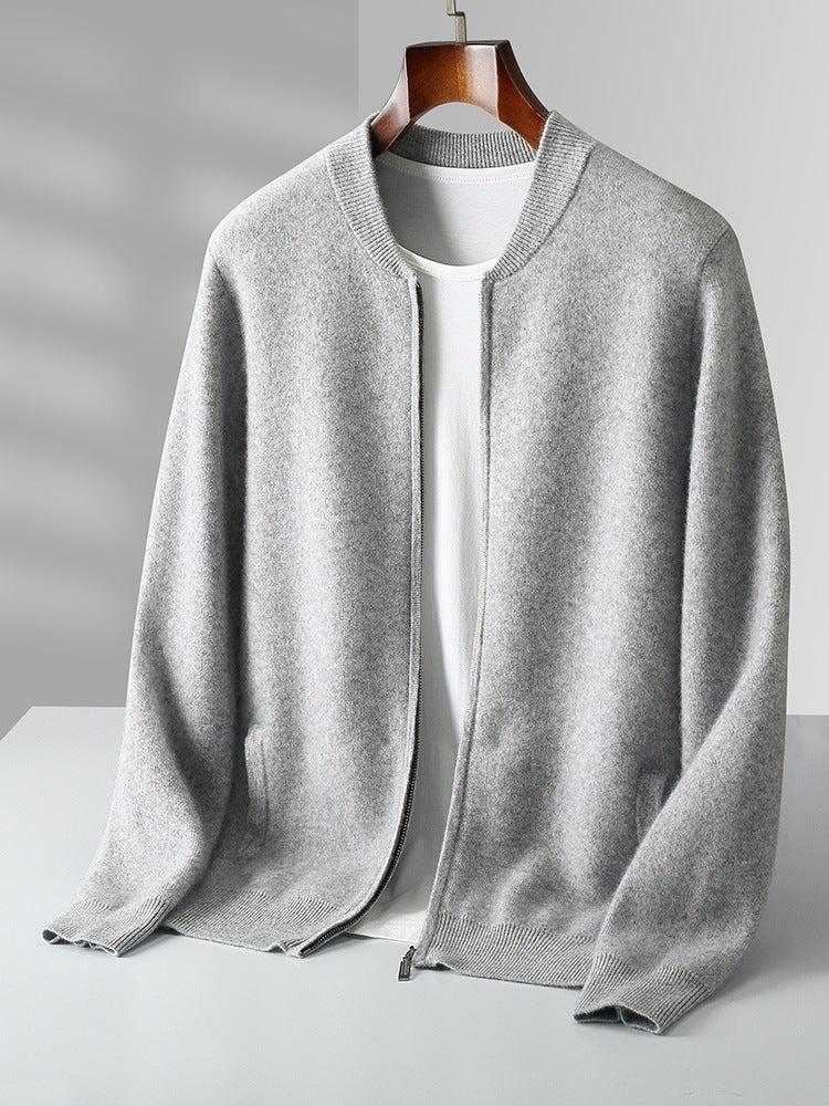 Round Neck Top Men's Cardigan Coat - Sophinity