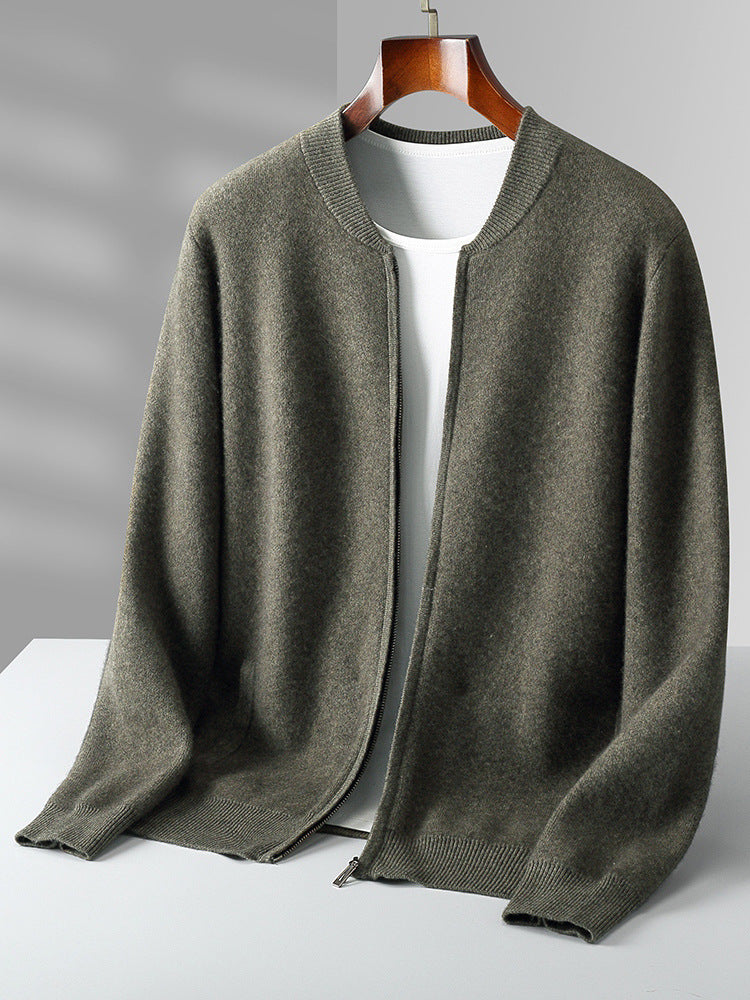 Round Neck Top Men's Cardigan Coat - Sophinity
