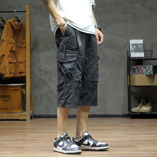 Casual Cropped Pants Men's Loose Straight - Sophinity