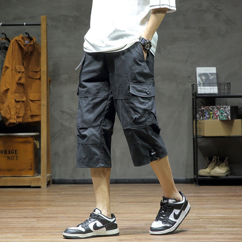 Casual Cropped Pants Men's Loose Straight - Sophinity