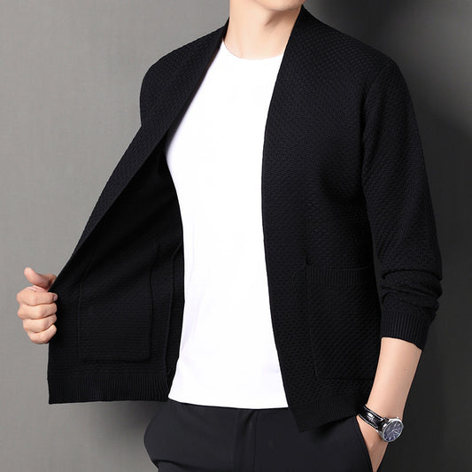 Men's Knitted Cardigan Sweater Coat - Sophinity