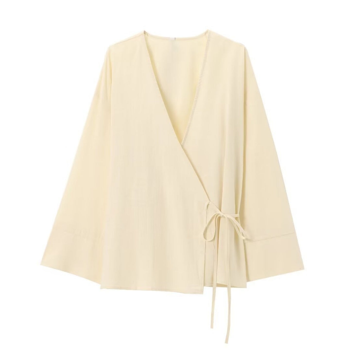 Texture Double Breasted Kimono Style Outerwear Pants
