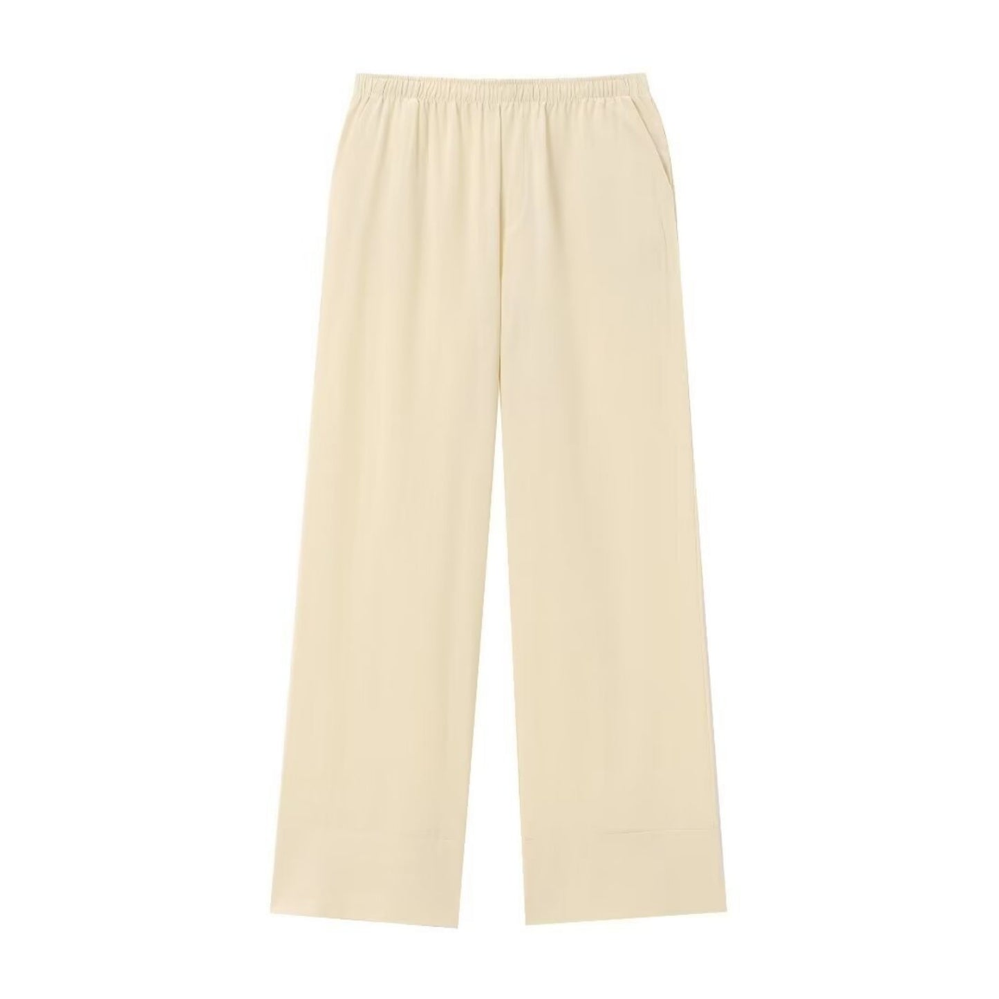 Texture Double Breasted Kimono Style Outerwear Pants