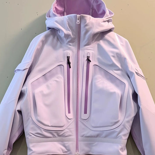 Purple Casual Hooded Jacket Coat For Women Autumn And Winter - Sophinity