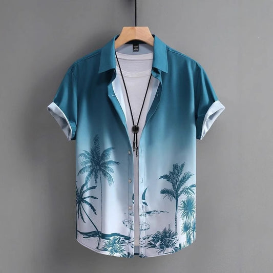Men's Shirt Hot Sale In Hot-selling Floral-print Hawaiian Beach Degrees - Sophinity