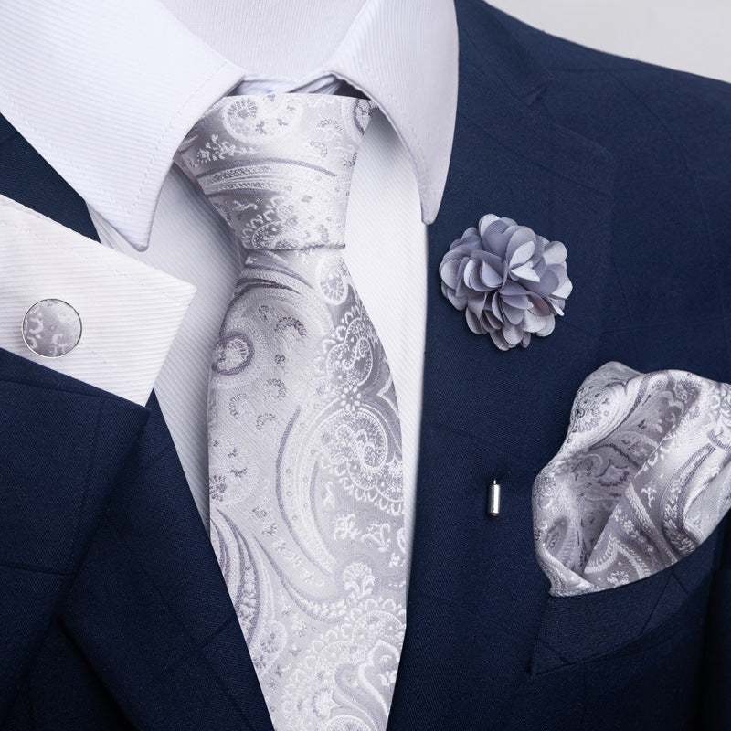 Men's Tie Suit Pocket Square Combo 8 - Sophinity
