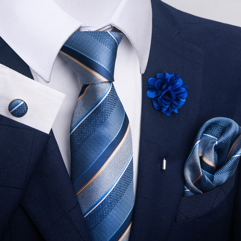 Men's Tie Suit Pocket Square Combo 8 - Sophinity