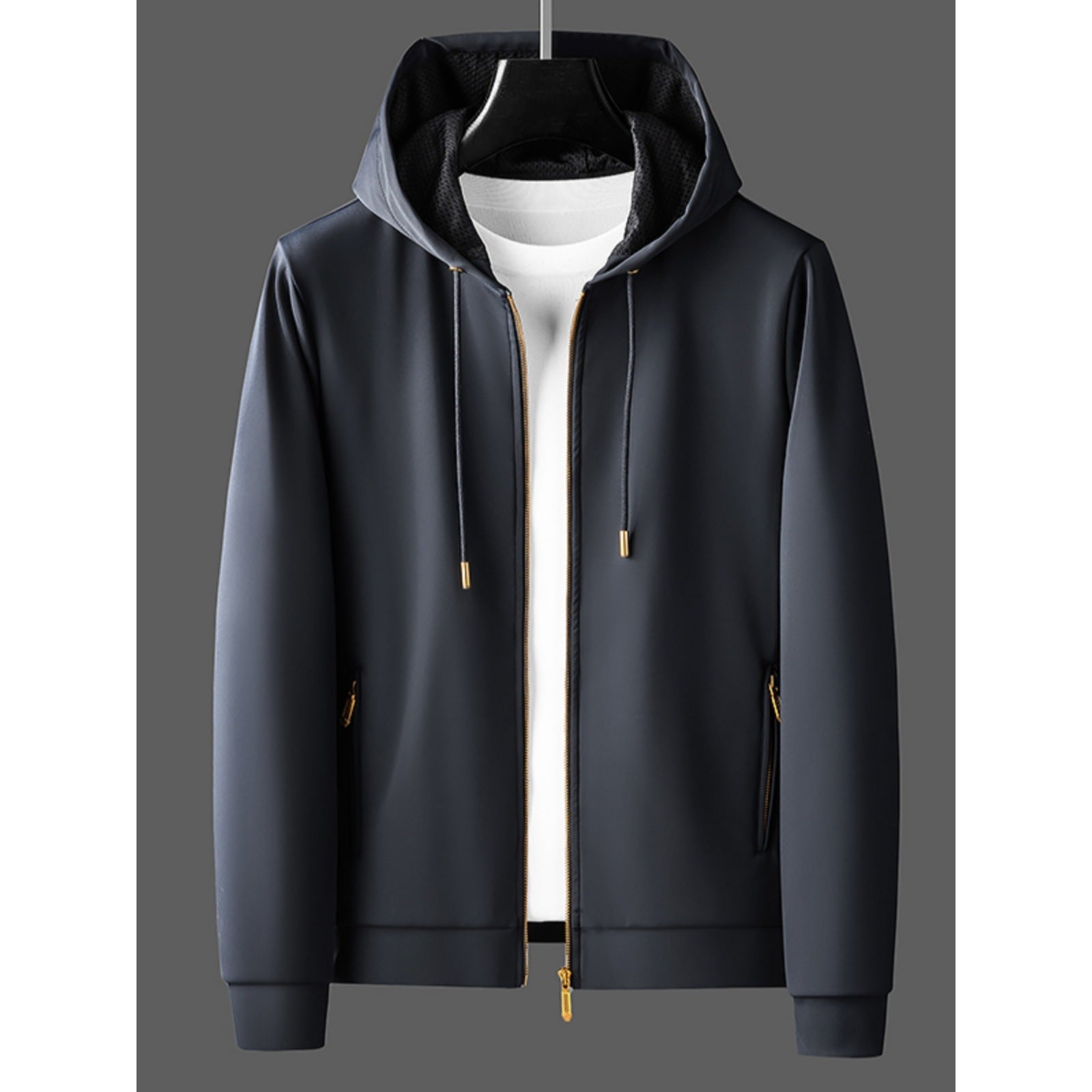 Contrast Color Men's Thickened Two-piece Suit Sweater Zipper Casual Suit - Sophinity