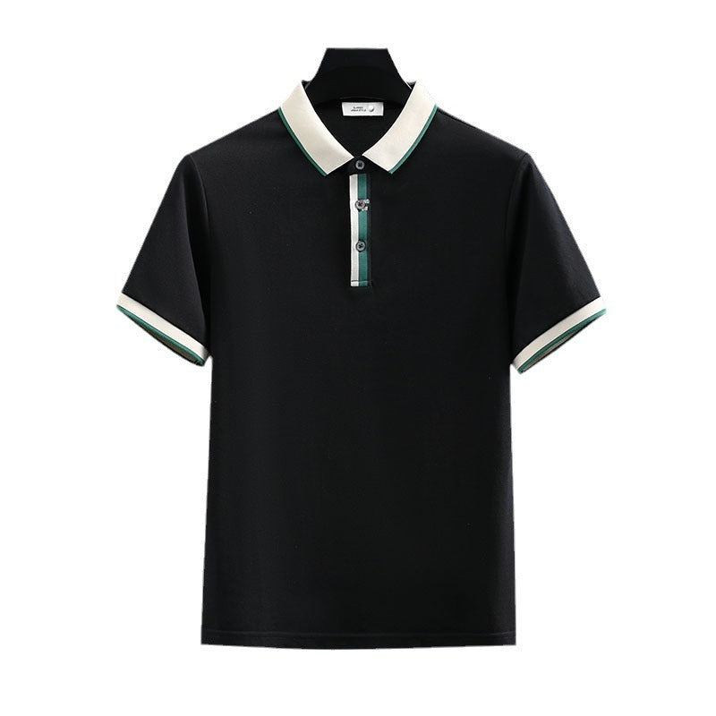 Summer Pearl Cotton Polo Shirt Short-sleeved T-shirt - Sophinity