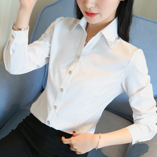 Women Long Sleeved Professional Formal Shirts Were Thin - Sophinity