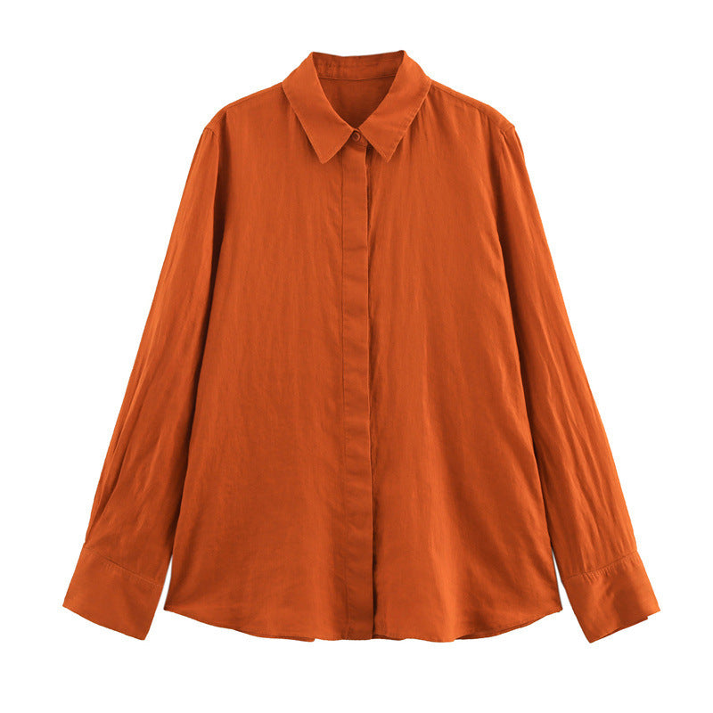 Spring And Summer Linen Shirt Wide Leg Pants