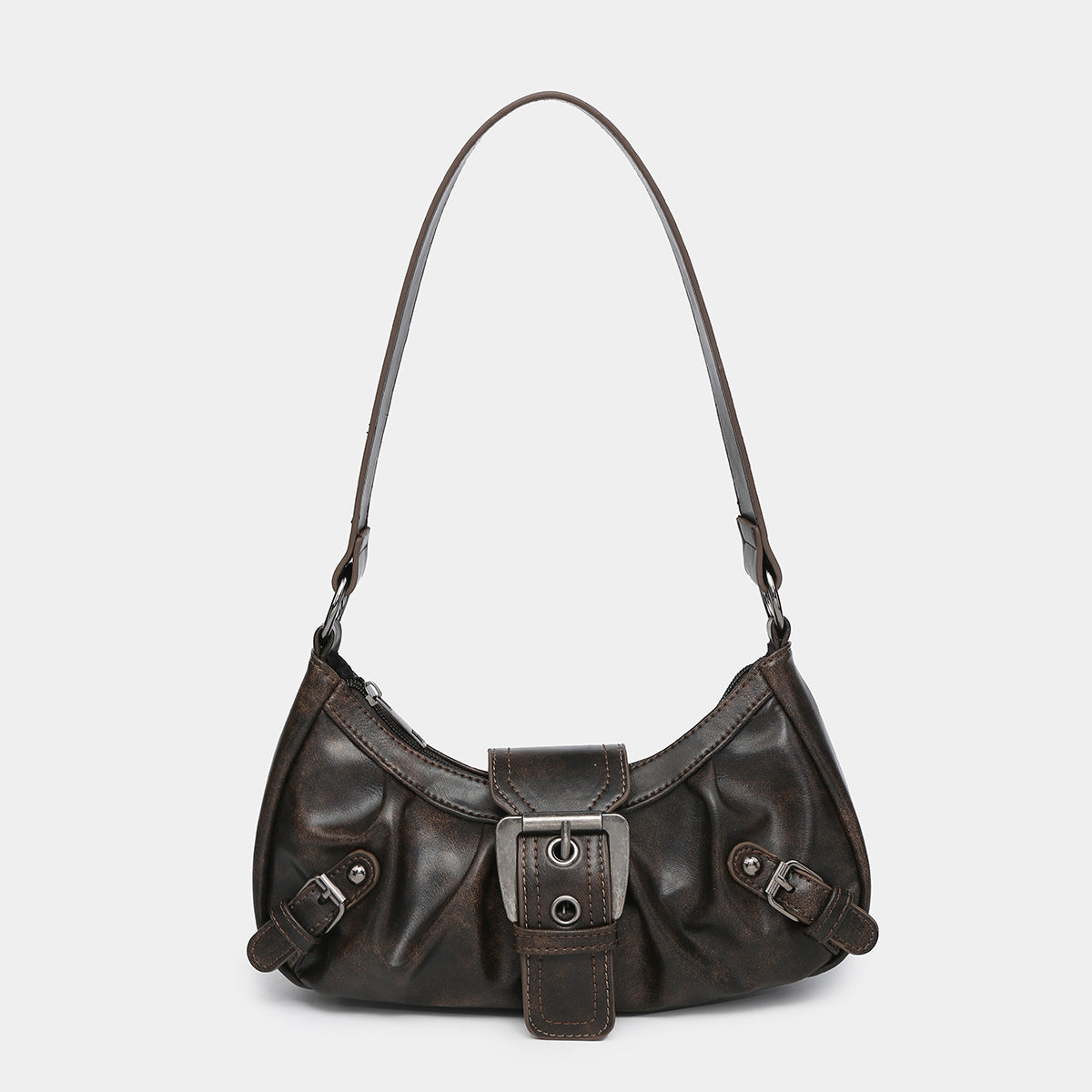 Women's Vintage Vintage Two-tone Leather Shoulder Bag - Sophinity